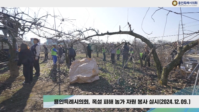 폭설 피해 농가 자원 봉사